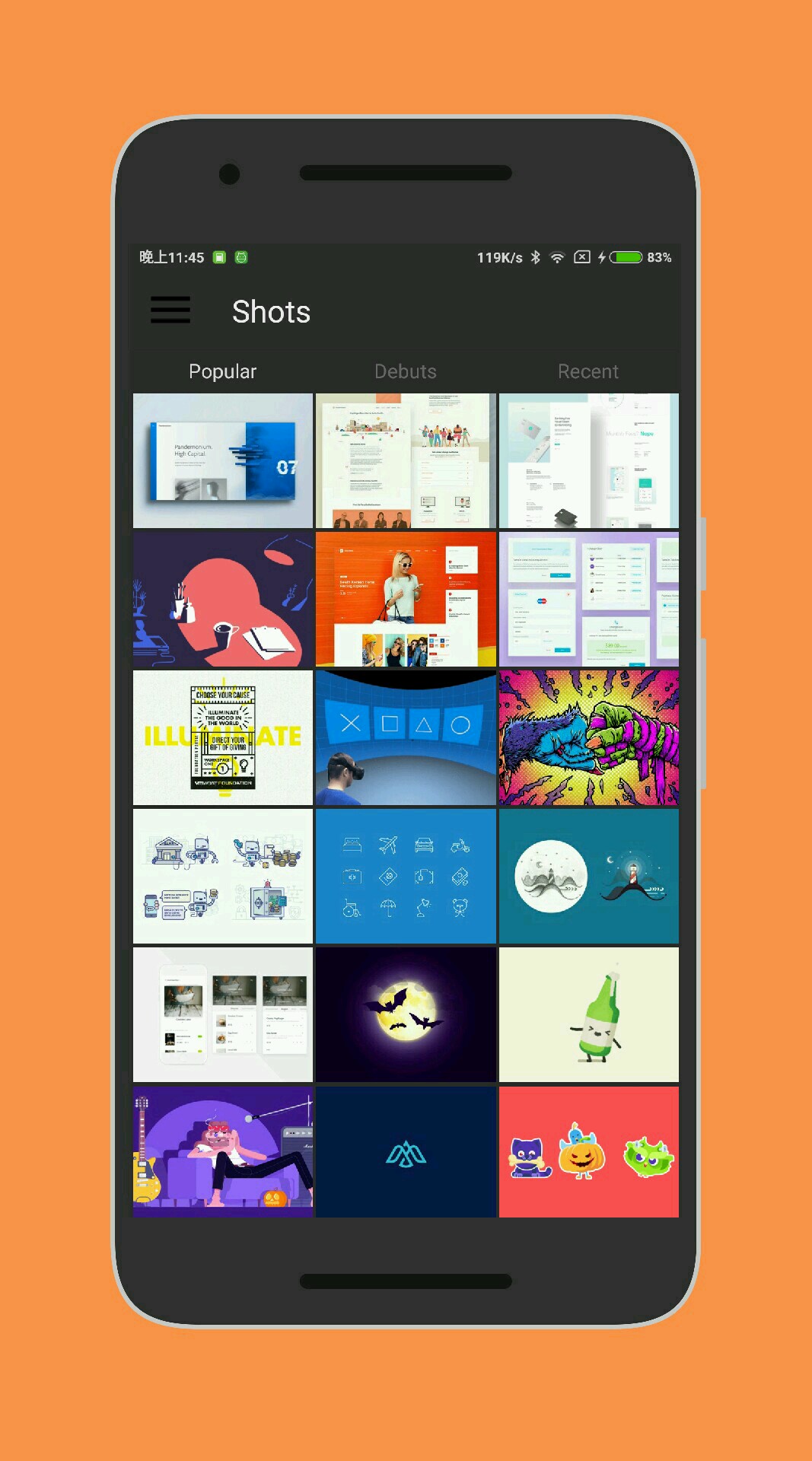 Designer 一个 Dribbble 第三方客户端 @codeKK AndroidOpen Source Website
